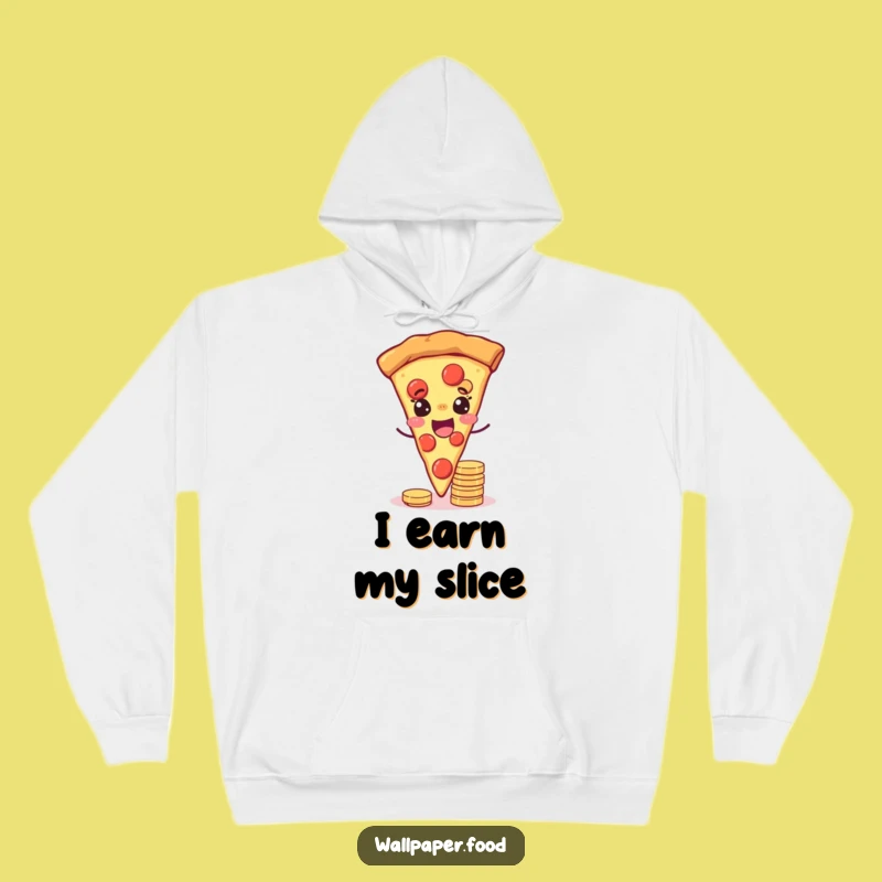 Cozy Funny Joyful Pizza Wink Hoodie - Warm Lucky Apparel Gift