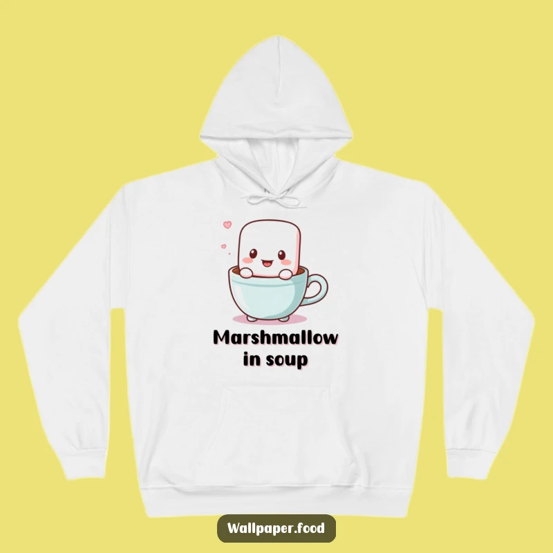 Cozy Funny Marshmallow Cocoa Hoodie: Stay Warm with This Hilarious Comfort!