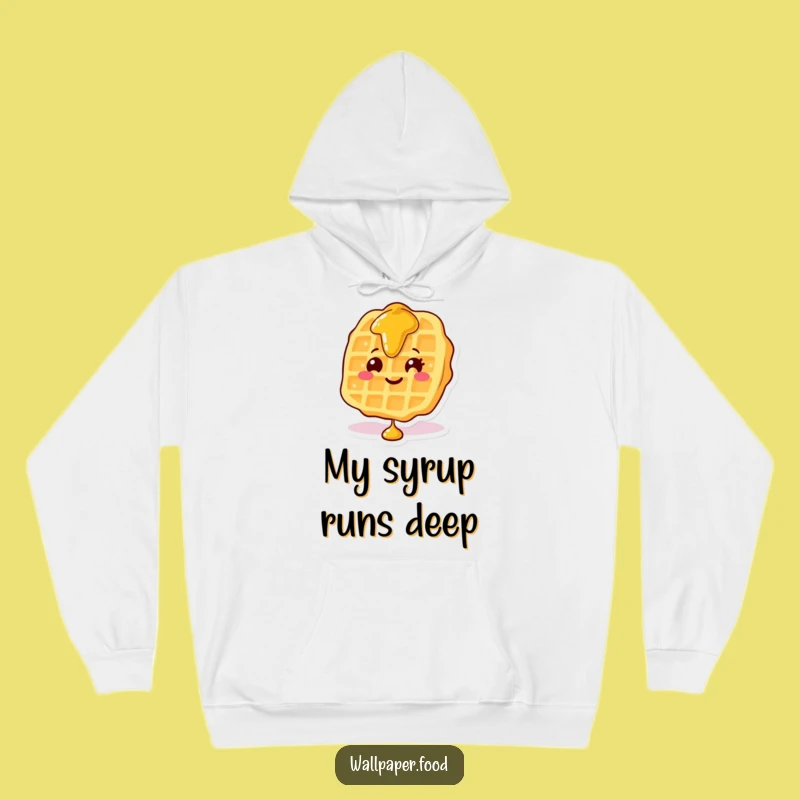 Funny Waffle Syrup Hoodie: Cozy Up with Breakfast Fun, Ideal Funny Gift