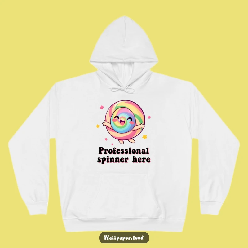 Funny Candy Character Hoodie - Cozy & Joyful Spinning Design, Great Gift