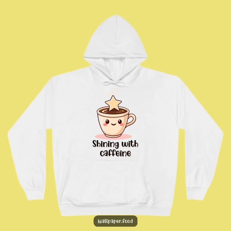 Funny Coffee Star Steam Hoodie: Cozy Up with Morning Magic, Ideal Funny Gift