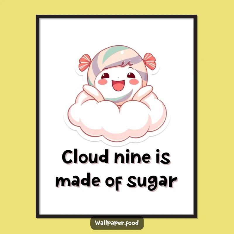 Free Printable Wall Art: Candy Cloud Float, Whimsical Downloadable Decor