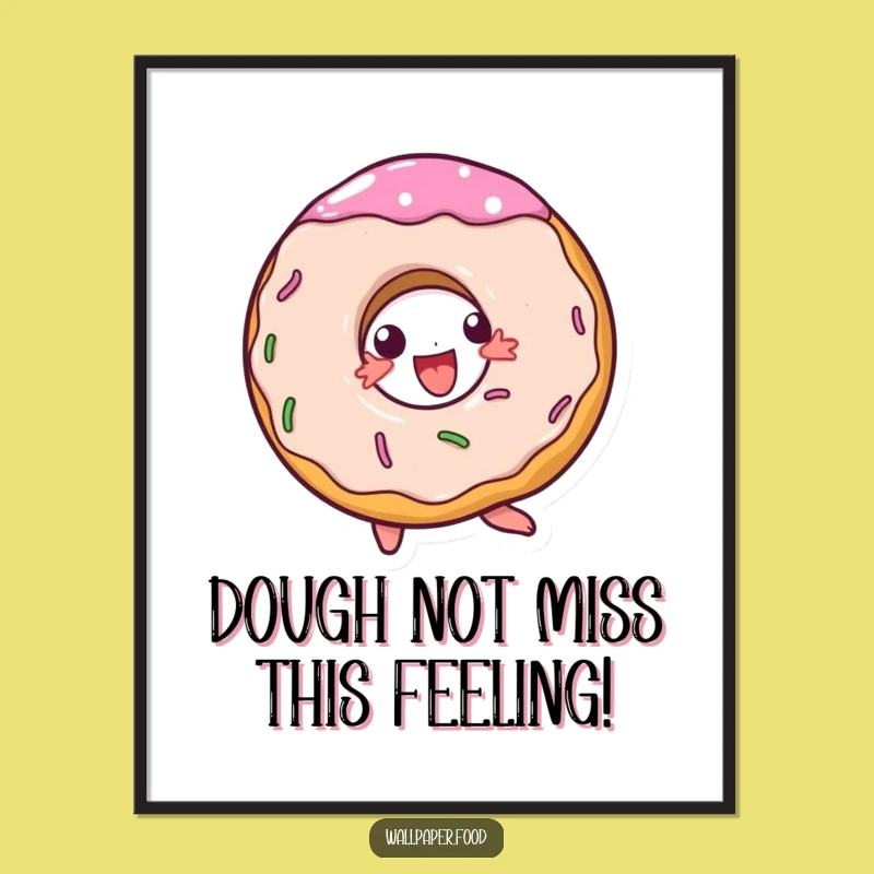 Free Printable Doughnut Art - Funny Downloadable Poster For A Sweet Home