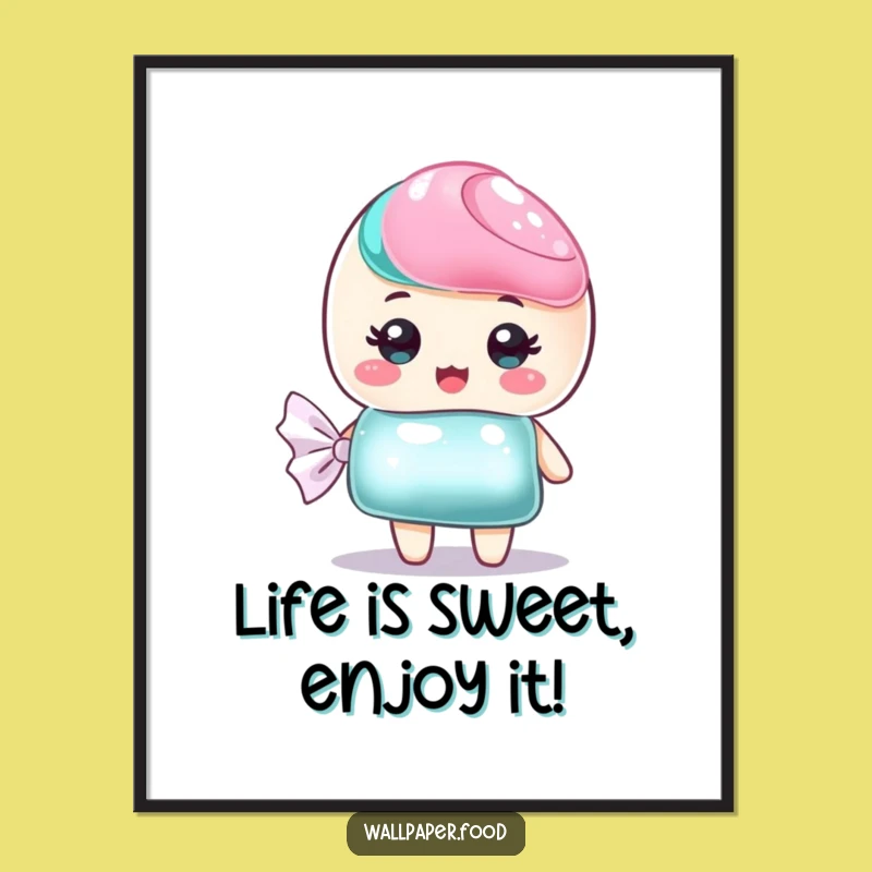 Free Printable Candy Art - Funny Downloadable Poster For A Sweet Decor