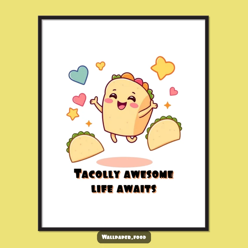 Free Printable Funny Taco Dance Wall Art: Joyful Fiesta Downloadable Decor for Your Home