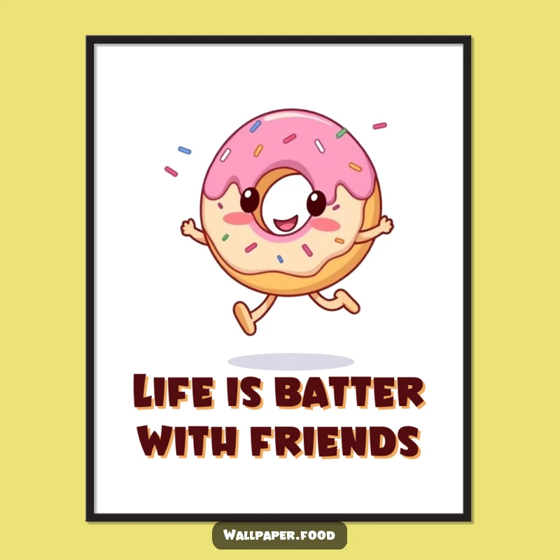 Free Printable Wall Art: Donut Skip Funny Downloadable Decor for a Sweet Space