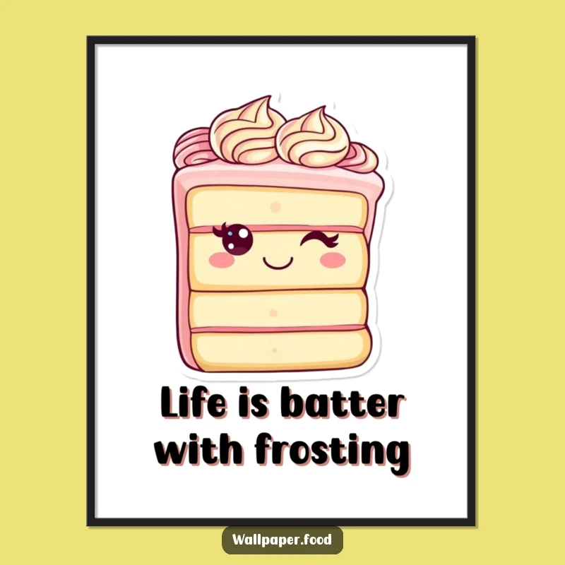 Free Printable Wall Art: Funny Cake Character Decor for a Sweet Home Vibe