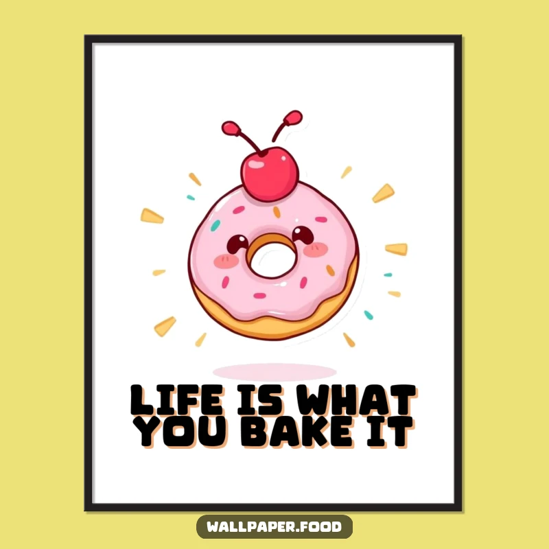 Free Printable Donut Spin Wall Art: Funny Downloadable Decor for a Sweet Vibe