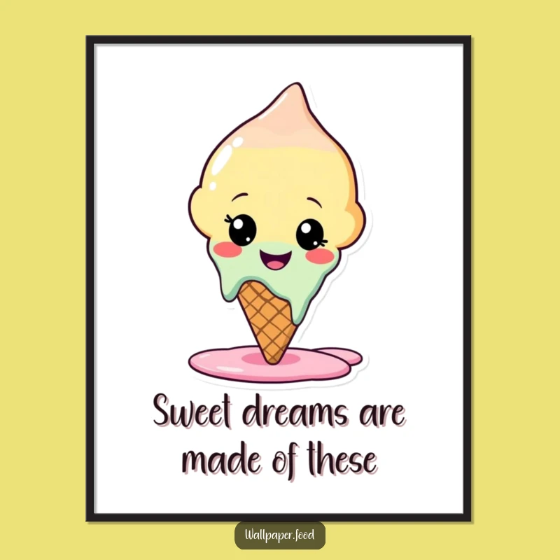 Funny Free Printable Ice Cream Wall Art Cool Downloadable Decor DIY