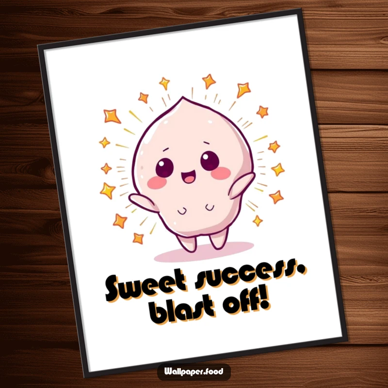 Funny Free Printable Wall Art: A beaming candy creation exploding with vibrant stars, adding a playful and energetic touch to any room.