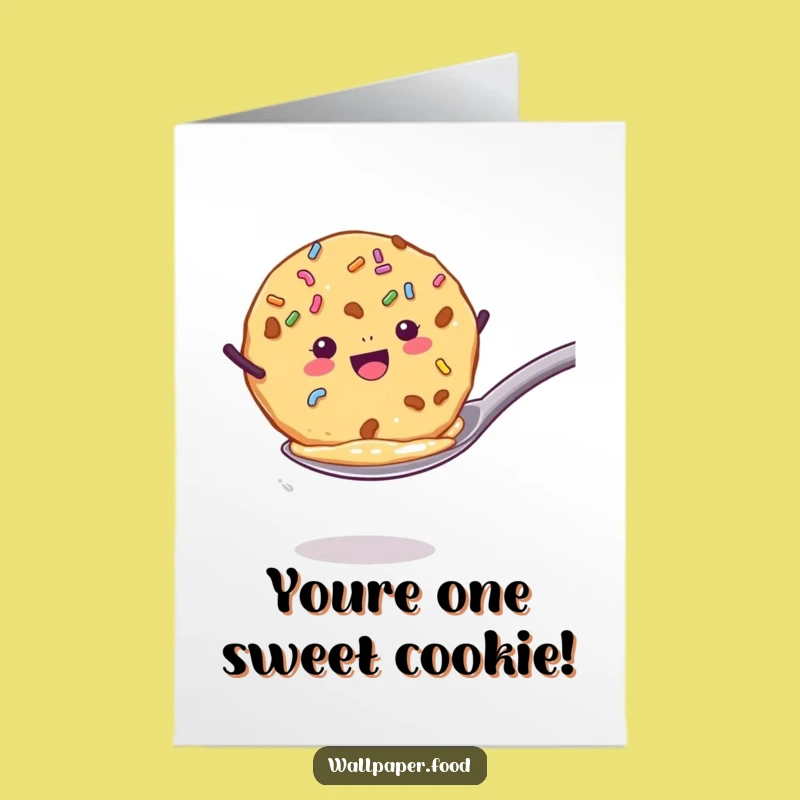 Free Printable Birthday Card: Jumping Cookie for an Exciting and Fun-filled Birthday Celebration