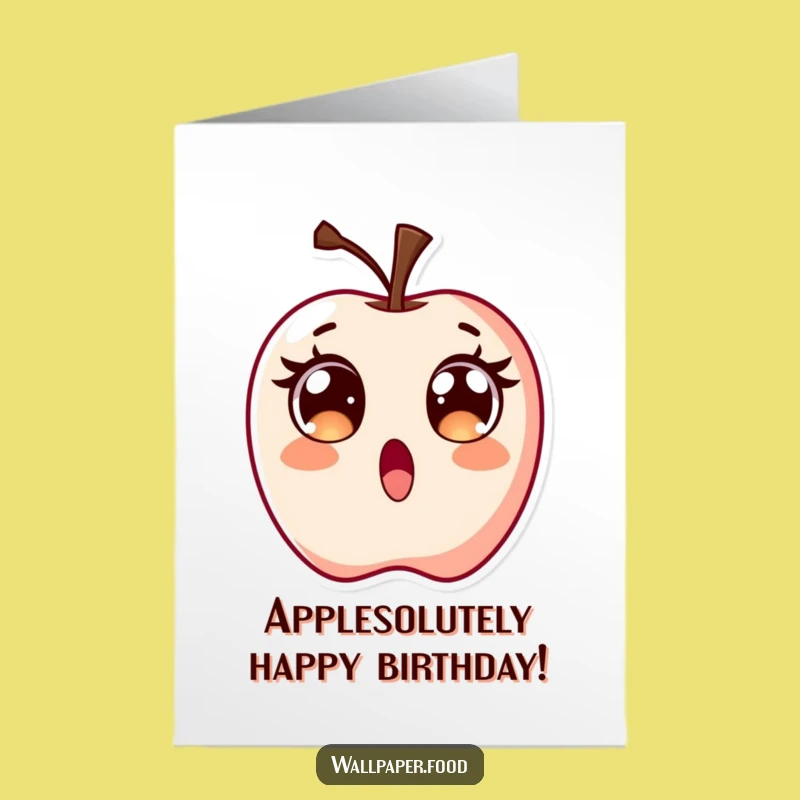 Free Printable Birthday Card: Surprised Candy Apple, Exciting Downloadable Gift