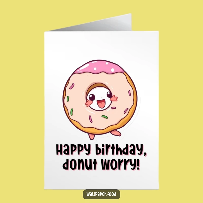 Free Printable Doughnut Birthday Card - Funny Downloadable Gift For Sweet Celebrations