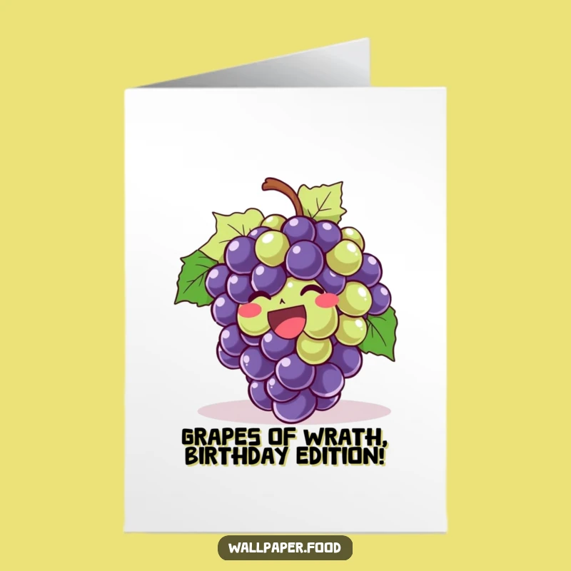 Funny Giggling Grapes Free Printable Birthday Card: A Hilarious Downloadable Gift!