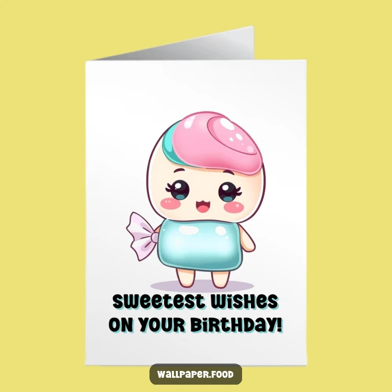 Free Printable Sweet Candy Birthday Card - Funny Downloadable Gift For Your Sweetheart