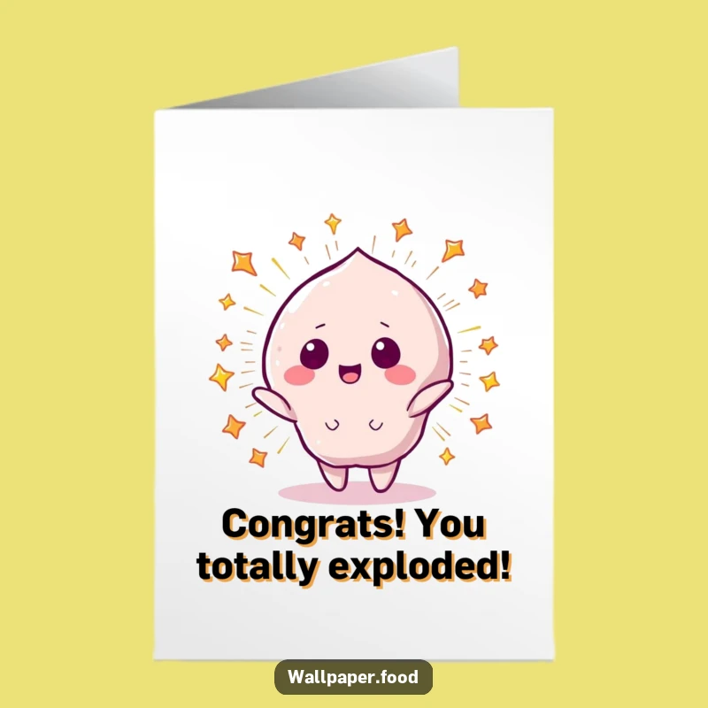 Free Printable Congratulations Card: Starry Candy Explosion, Hilarious Downloadable for Celebrating Big Wins