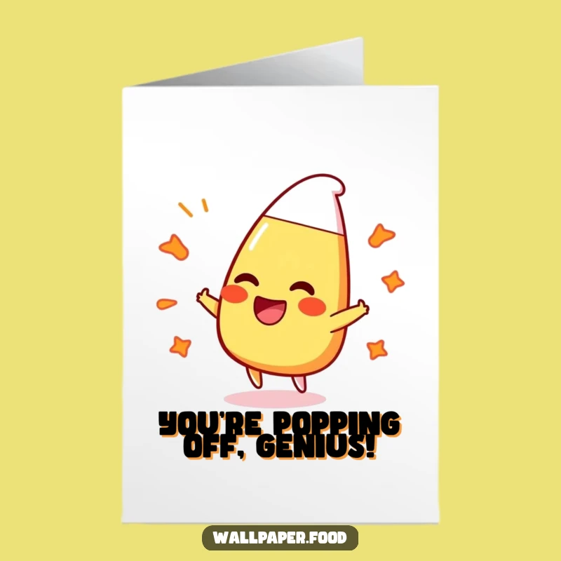 Free Printable Congrats Card: Bouncing Candy Corn Fun - Downloadable Surprise!