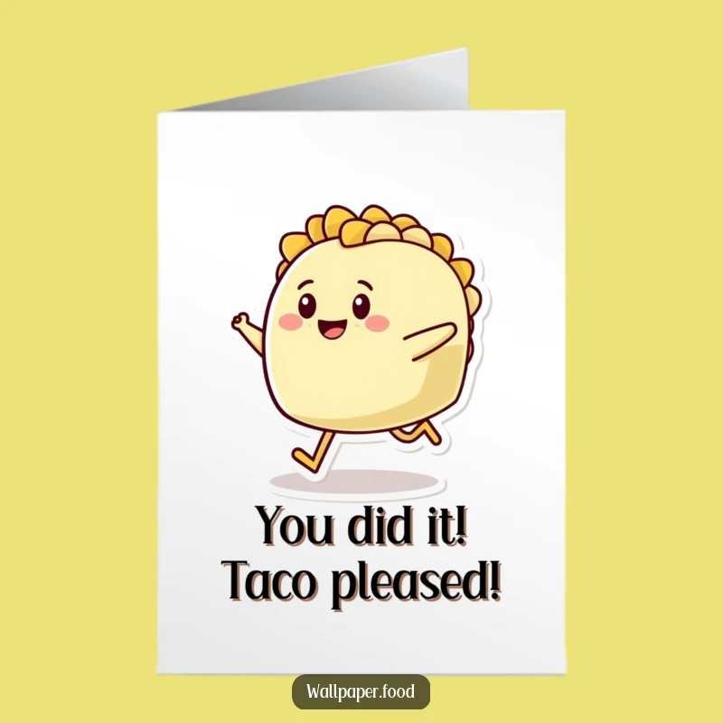 Free Printable Congrats Card: Happy Taco Hop - Celebrate with Flavor!