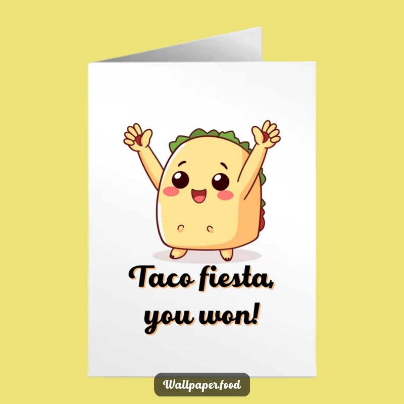 Free Printable Taco Congrats Card: Hilarious Downloadable Gift for Victorious Moments