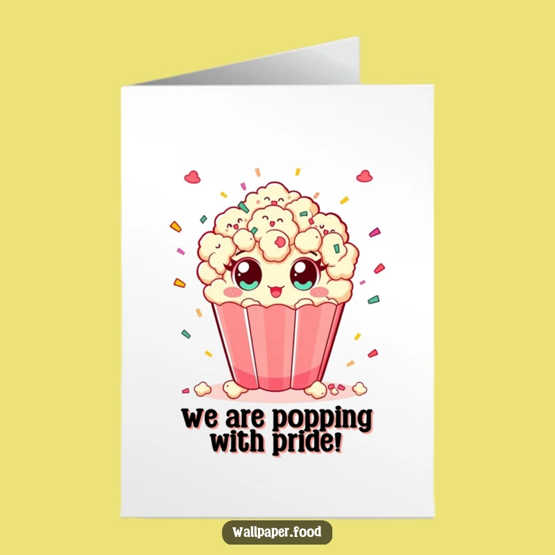 Free Printable Popcorn Confetti Congrats Card - Celebrate Big Downloadable Gift