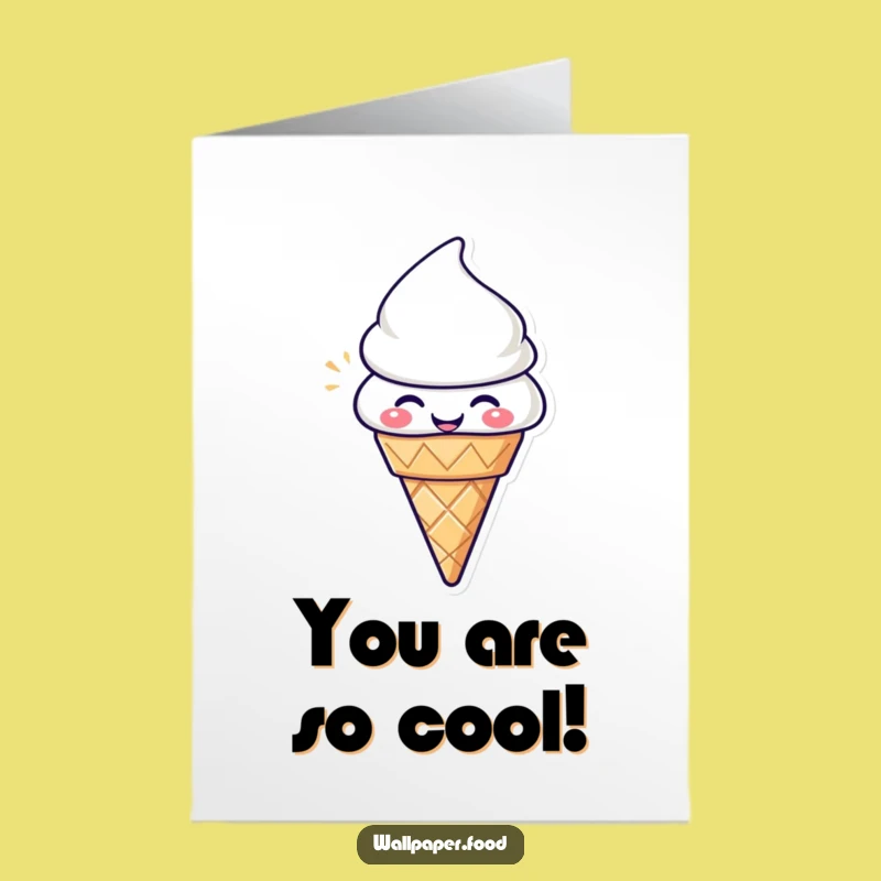 Free Printable Congrats Card: Happy Ice Cream Funny Downloadable Gift