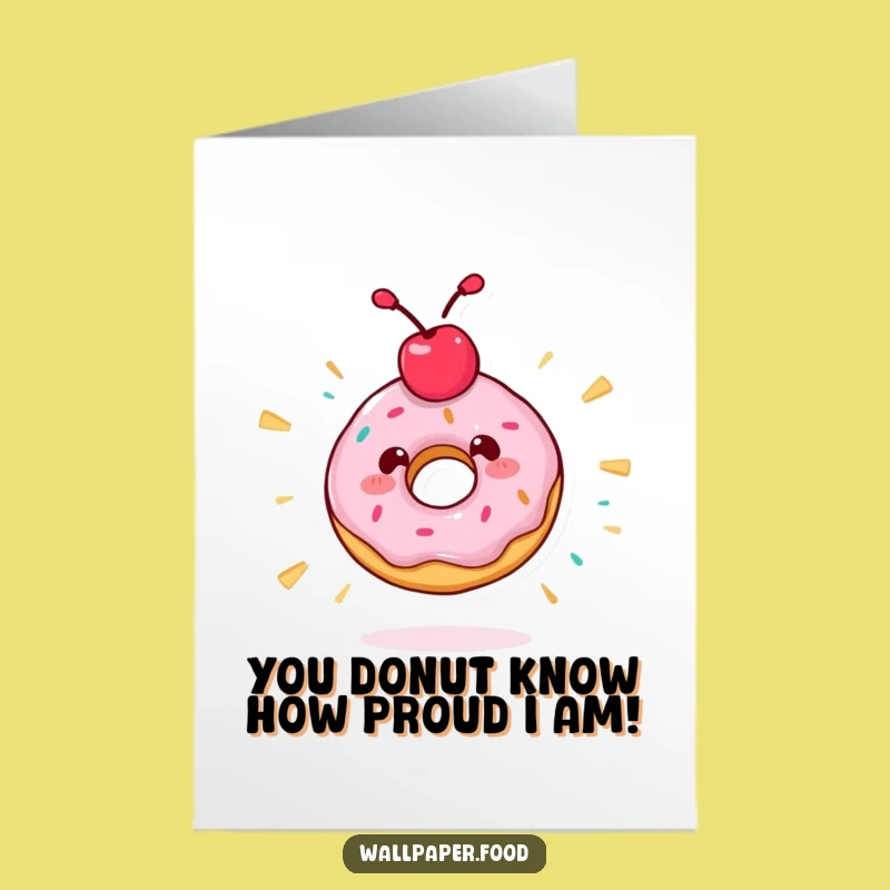 Free Printable Donut Congrats Card: Sweet Downloadable Gift for Amazing Feats