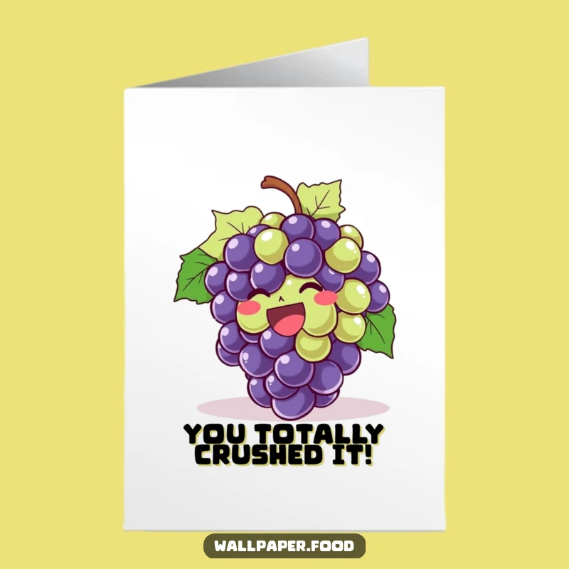 Joyful Giggling Grapes Free Printable Congrats Card: A Fun Downloadable Gift!