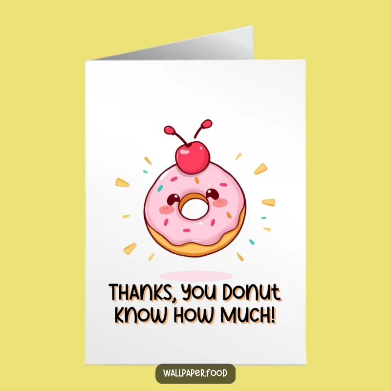 Free Printable Donut Thank You Card: Delicious Downloadable Gift for Your Thanks