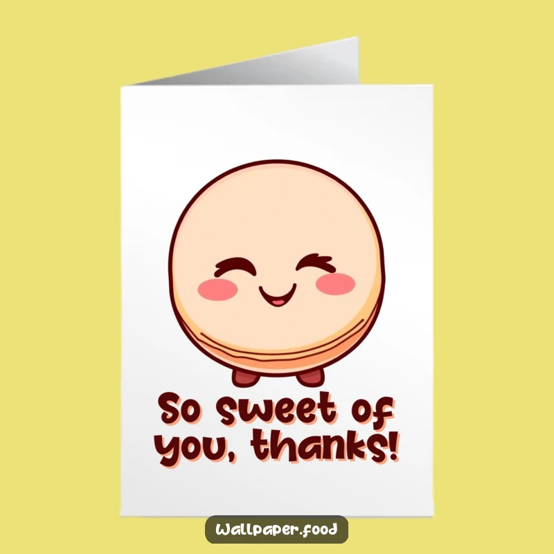 Free Printable Macaron Thank You Card Sweet Downloadable Gift DIY