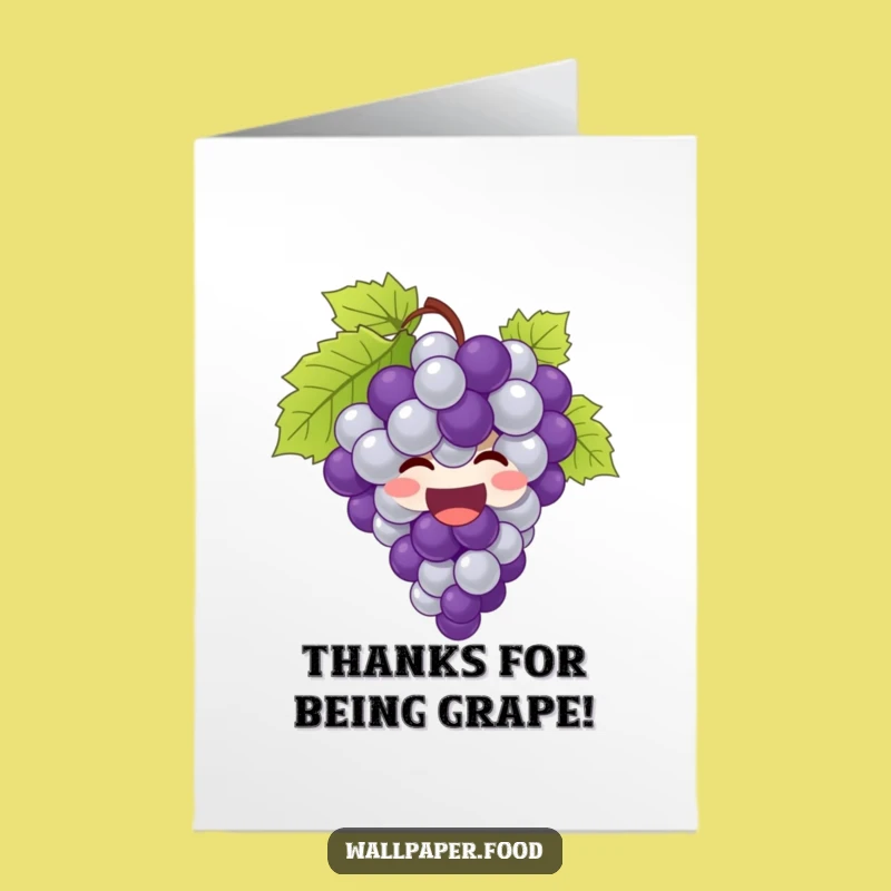 Free Printable Thank You Card: Giggling Grapes Express Thanks Funny Gift