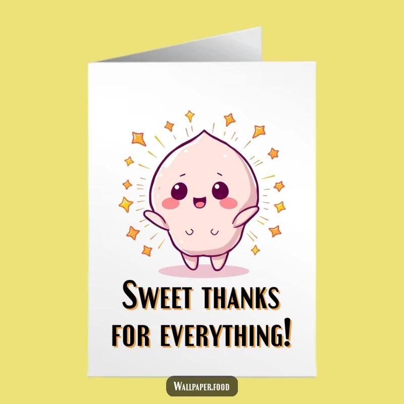 Free Printable Thank You Card: Starry Candy Burst, A Sweet and Funny Downloadable Note of Appreciation