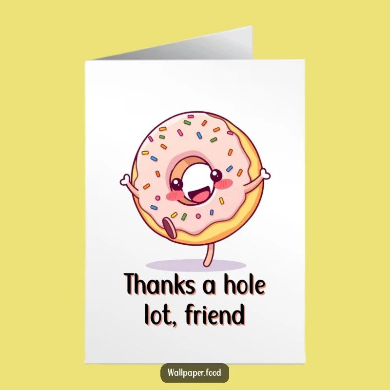 Free Printable Donut Thank You Card: Cartwheel for a Sweet Gratitude Downloadable Gift
