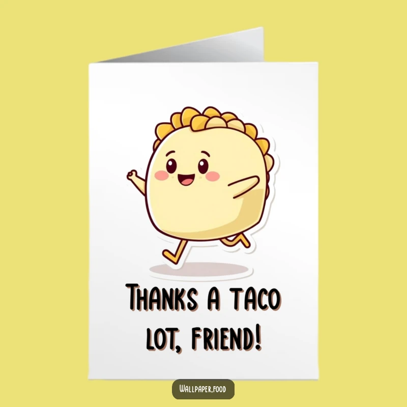 Free Printable Thank You Card: Happy Taco Hop - Downloadable Thanks!