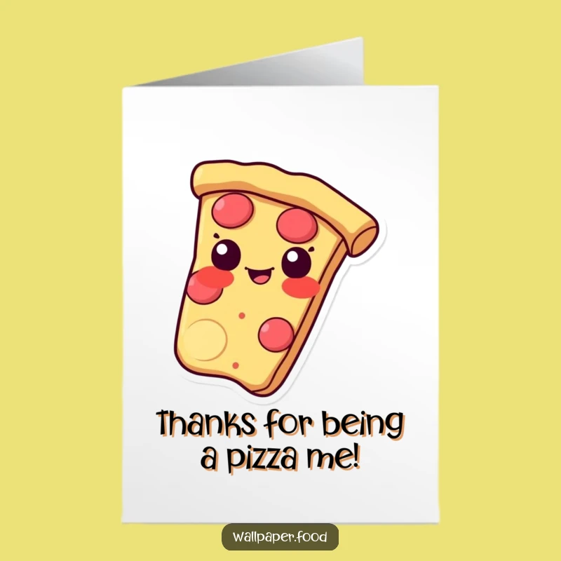 Free Printable Pizza Thank You Card: Funny Downloadable Gift for a Great 'Crust'