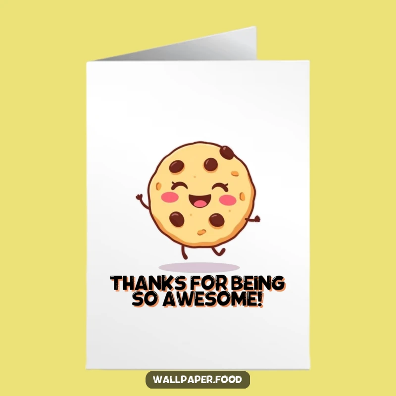 Free Printable Thank You Card: Cookie Hop Thanks, Downloadable Gift