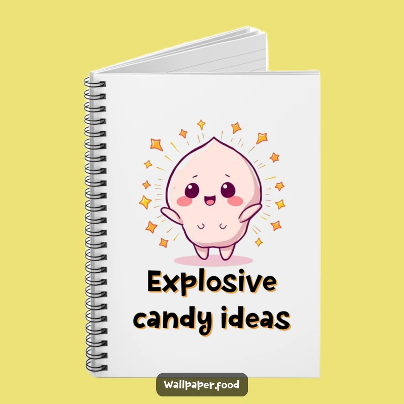Funny Beaming Candy Notebook - Starry Explosion Design, Hilarious Sweet Journal Gift