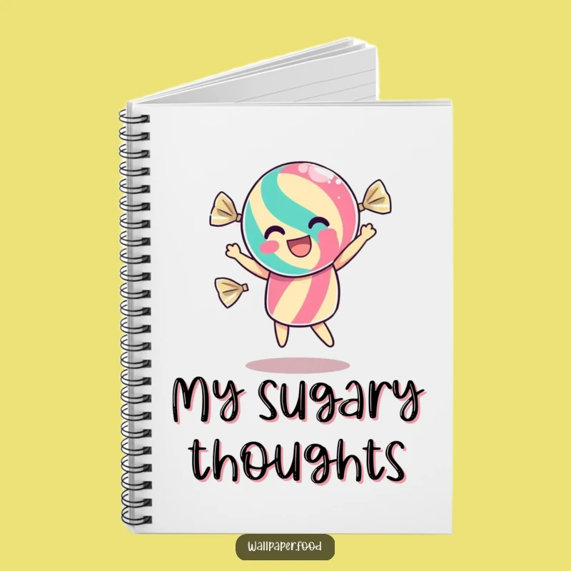 Funny Dancing Candy Wrapper Notebook: Jot Down Sweet Ideas and Excitement