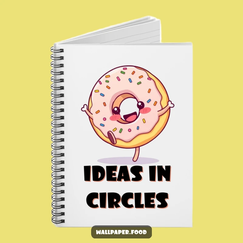 Funny Donut Sprinkle Cartwheel Notebook: Jot Down Sweet Ideas