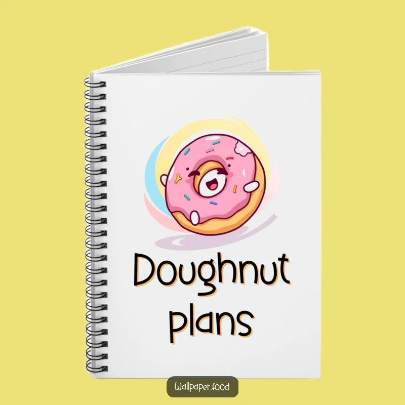 Funny Donut Swirl Notebook - Happy Character Journal for Sweet Ideas!