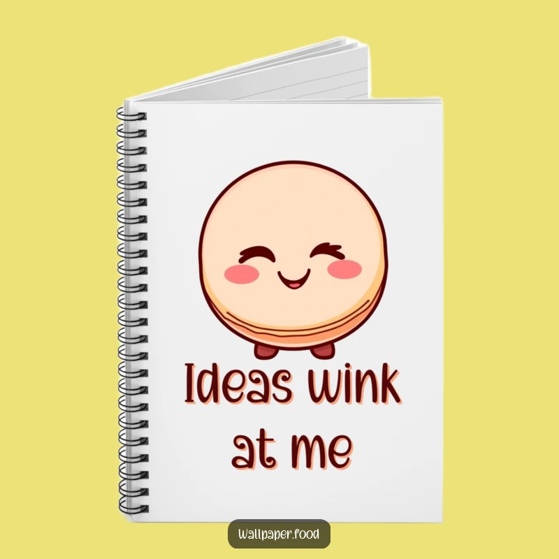 Funny Macaron Wink Notebook: Jot Down Sweet Ideas with This Hilarious Pad!