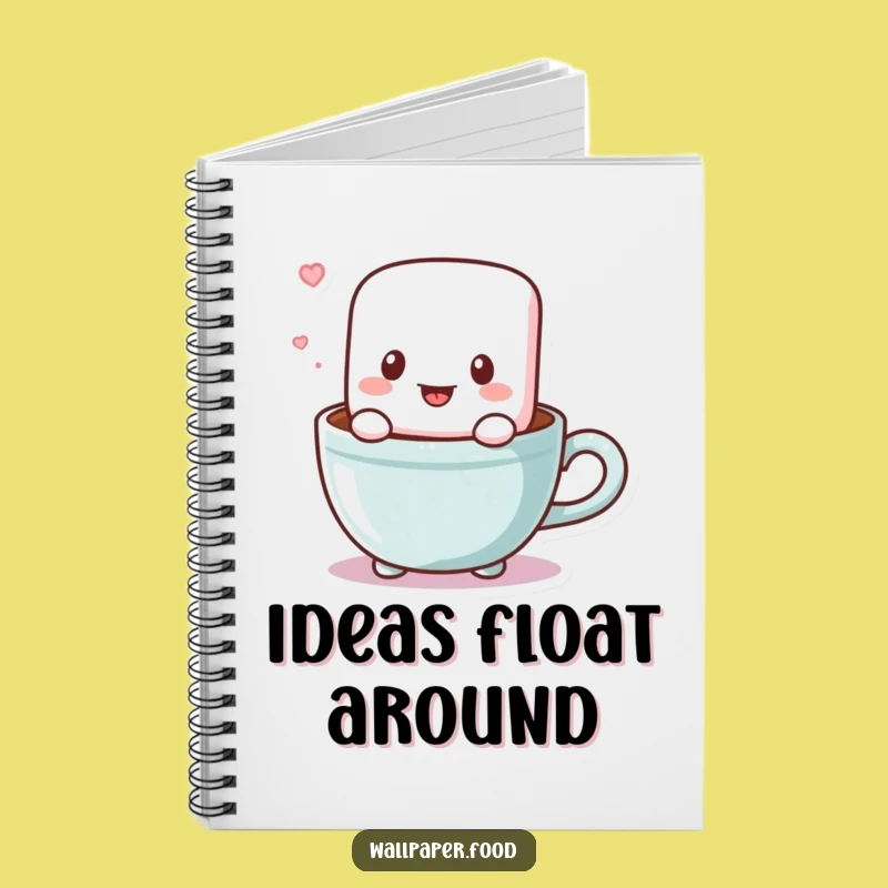 Funny Marshmallow Cocoa Notebook: Jot Down Sweet Ideas with This Hilarious Pad!