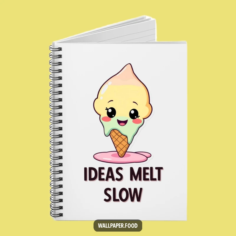 Funny Melting Ice Cream Notebook: Jot Down Sweet Ideas with This Hilarious Pad!