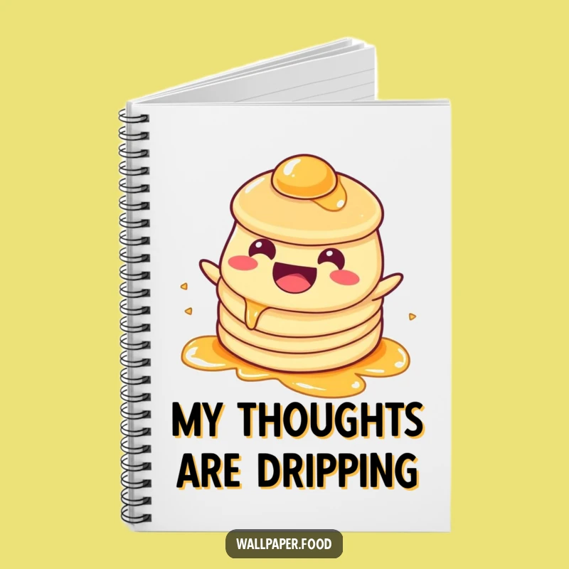Funny Pancake Syrup Notebook - Jot Down Ideas with Breakfast Flair