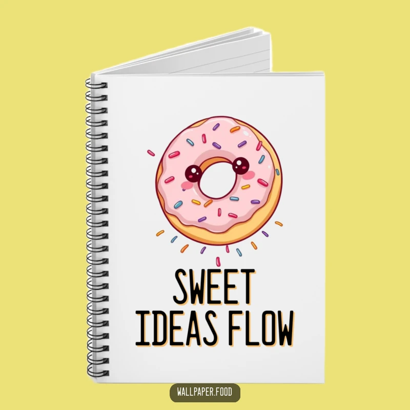 Funny Spinning Donut Notebook - Jot Down Sweet Ideas with Joy