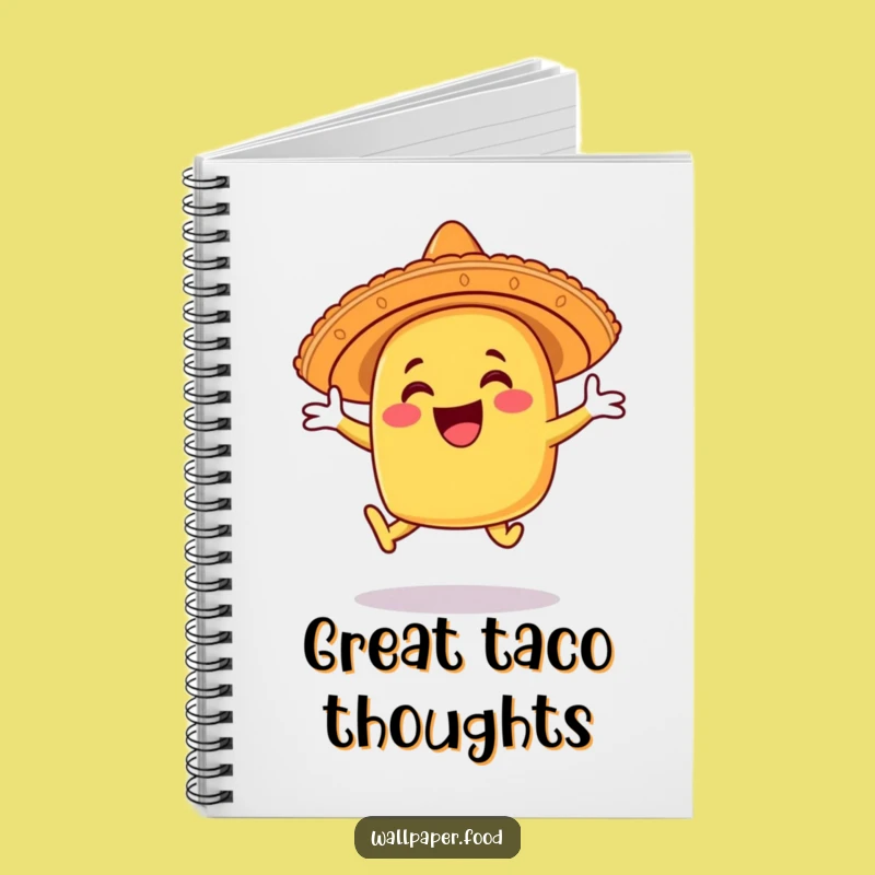 Funny Taco Sombrero Leap Notebook: Jot Down Your Fiesta Ideas