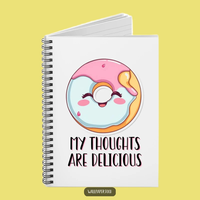 Funny Winking Donut Notebook - Jot Down Ideas with Sweet, Humorous Style