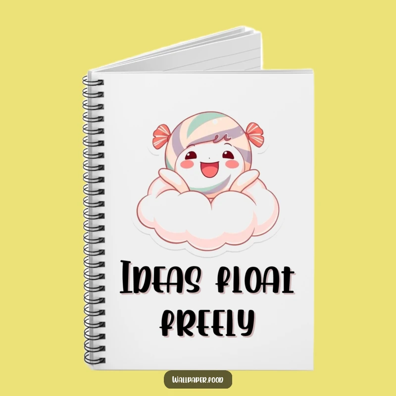 Funny Candy Cloud Notebook - Jot Down Ideas in Sweet Style