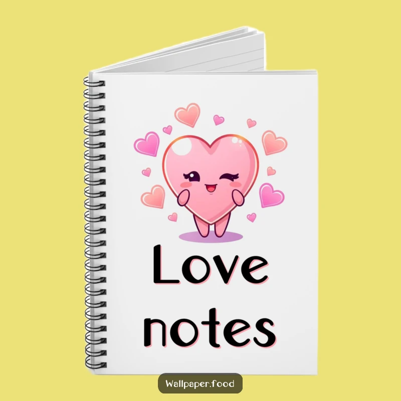 Funny Winking Candy Heart Notebook: Jot Down Sweet Thoughts Gift