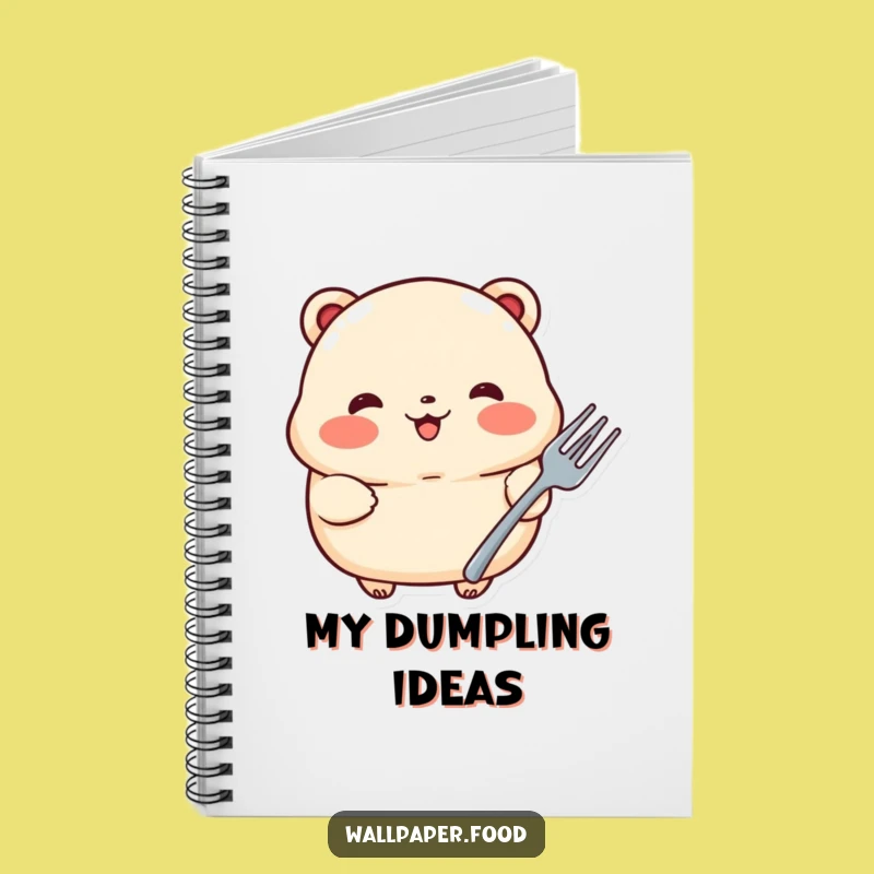 Funny Proud Dumpling Fork Notebook: Jot Down Culinary Ideas and Smiles