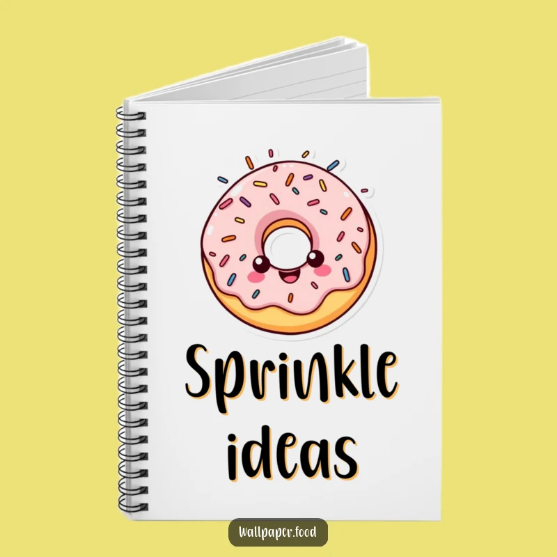 Funny Halo Donut Notebook: Jot Down Divine Ideas with a Cheerful Character